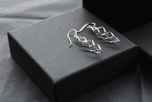 Load image into Gallery viewer, Sterling Silver Spiral Drop Earrings
