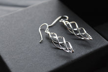 Load image into Gallery viewer, Sterling Silver Spiral Drop Earrings
