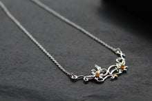 Load image into Gallery viewer, Sterling Silver and Gold Plated Daffodil Necklace

