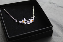 Load image into Gallery viewer, Sterling Silver and Gold Plated Daffodil Necklace

