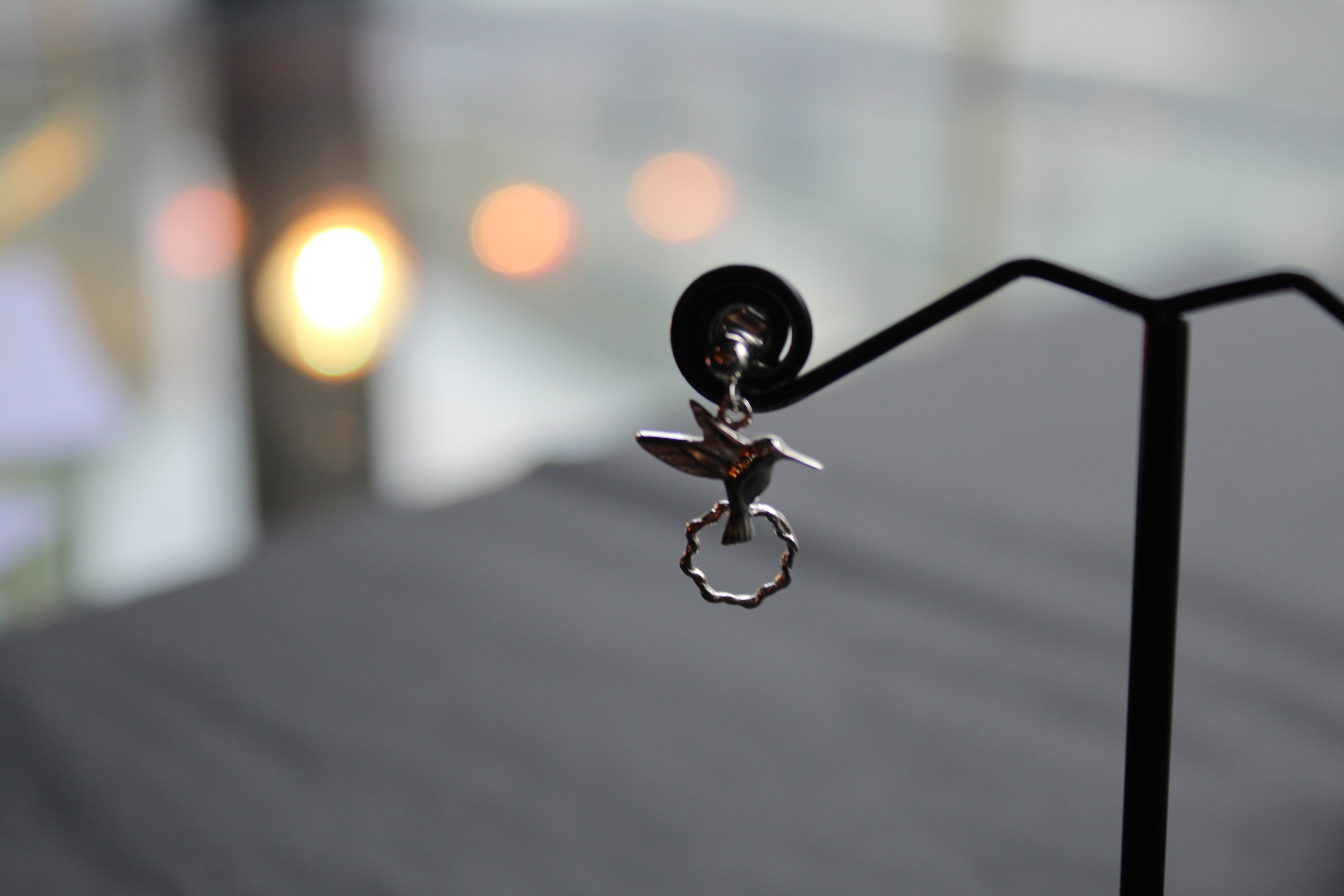 Studs of Hope - Silver Hummingbird Stud