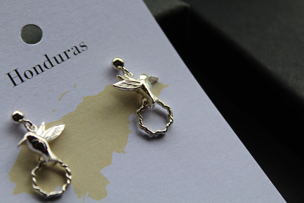 Studs of Hope - Silver Hummingbird Stud