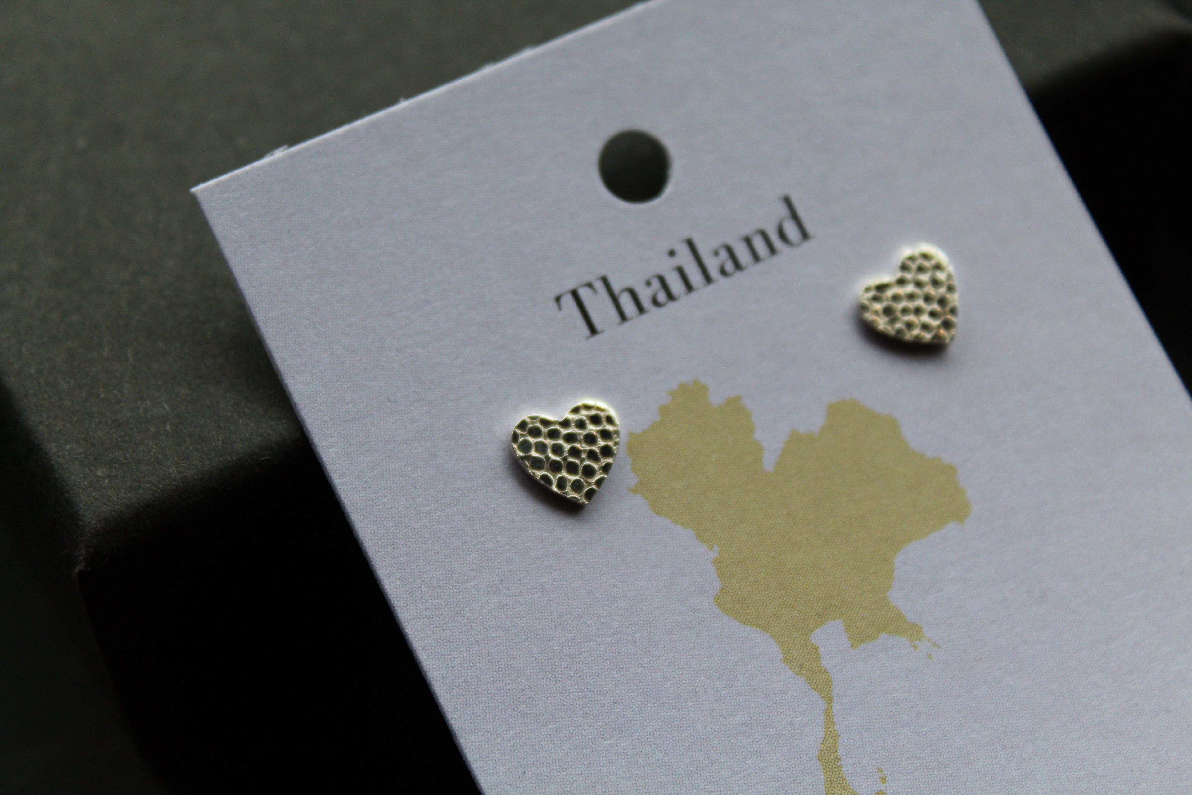Studs of Hope - Silver Textured Heart Stud