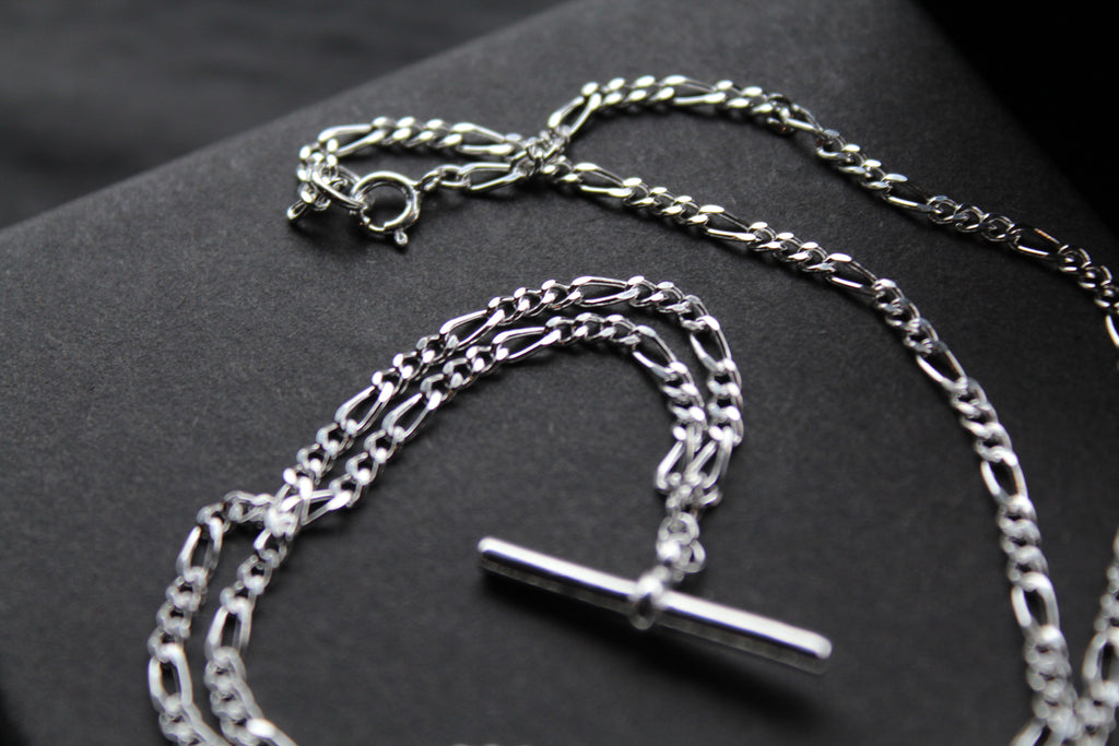 T-Bar Link Silver Chain Necklace