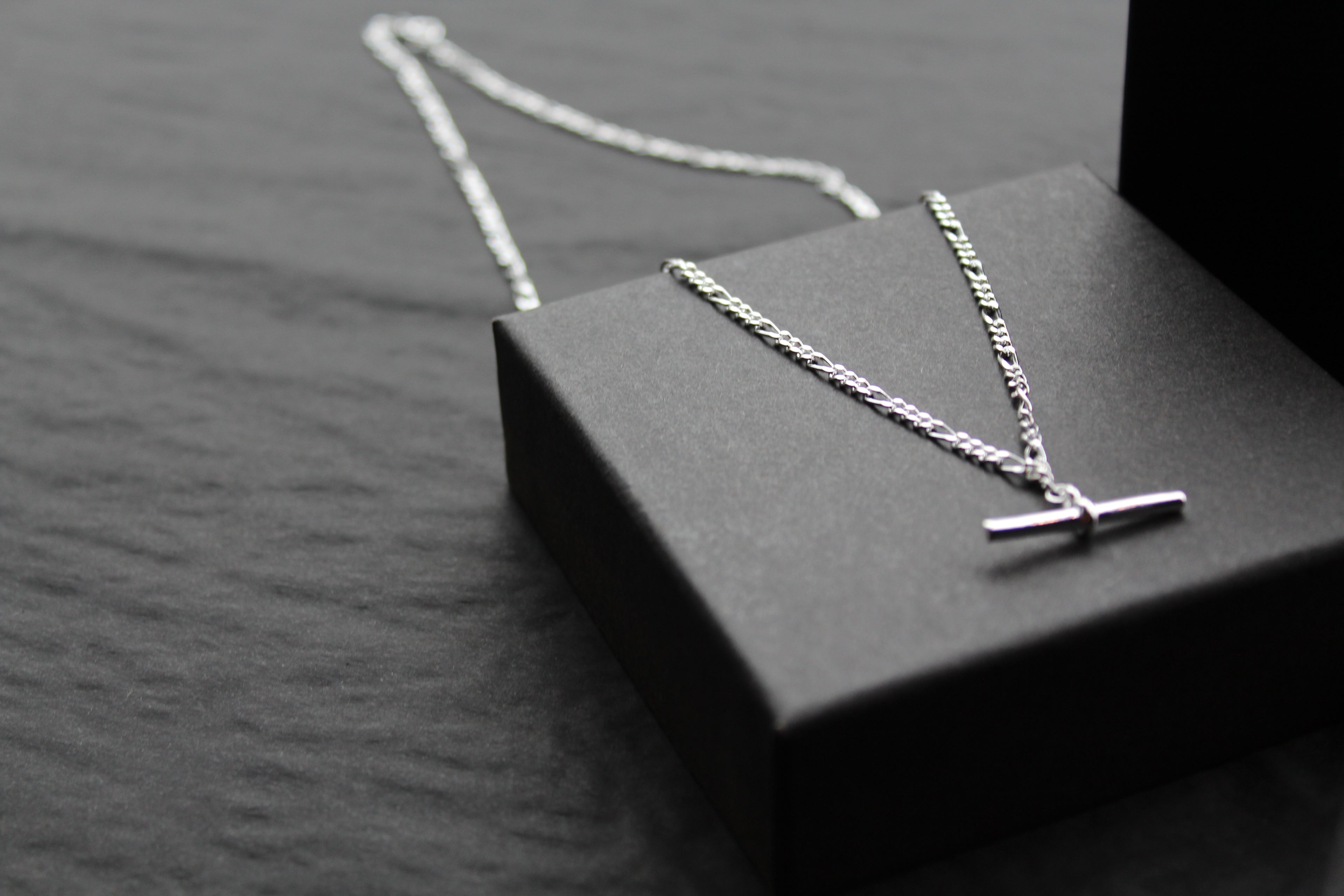 T-Bar Link Silver Chain Necklace