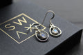 Teardrop Earrings with Rainbow Moonstone