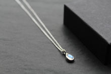 Load image into Gallery viewer, Teardrop Rainbow Moonstone Necklace
