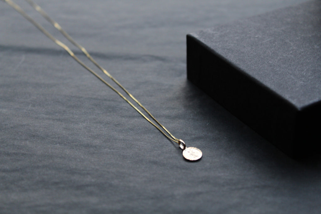 Tiny 9ct Gold St Christopher and Chain