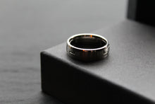 Load image into Gallery viewer, Greek Key Titanium Puzzle Ring
