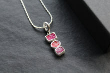 Load image into Gallery viewer, Tourmaline, Ruby and Carnelian Gem Stone Necklace
