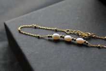 Load image into Gallery viewer, Trio of Freshwater Pearls on Beaded Bracelet
