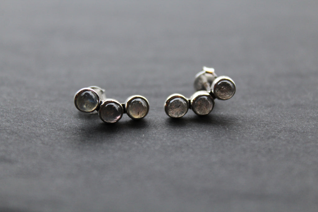 Trio of Labradorite Climber Earrings