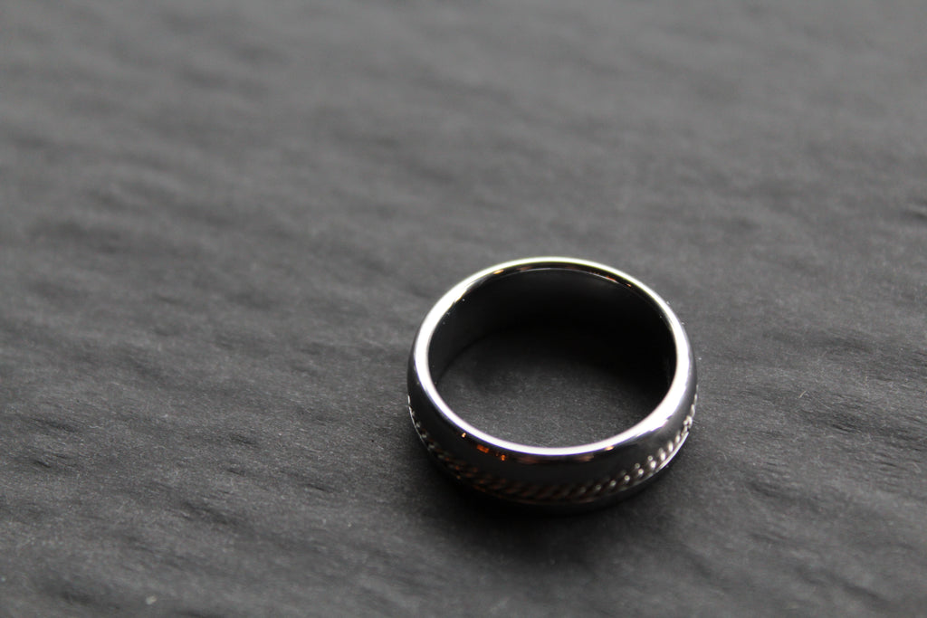 Tungsten Carbide Ring with Steel Wire
