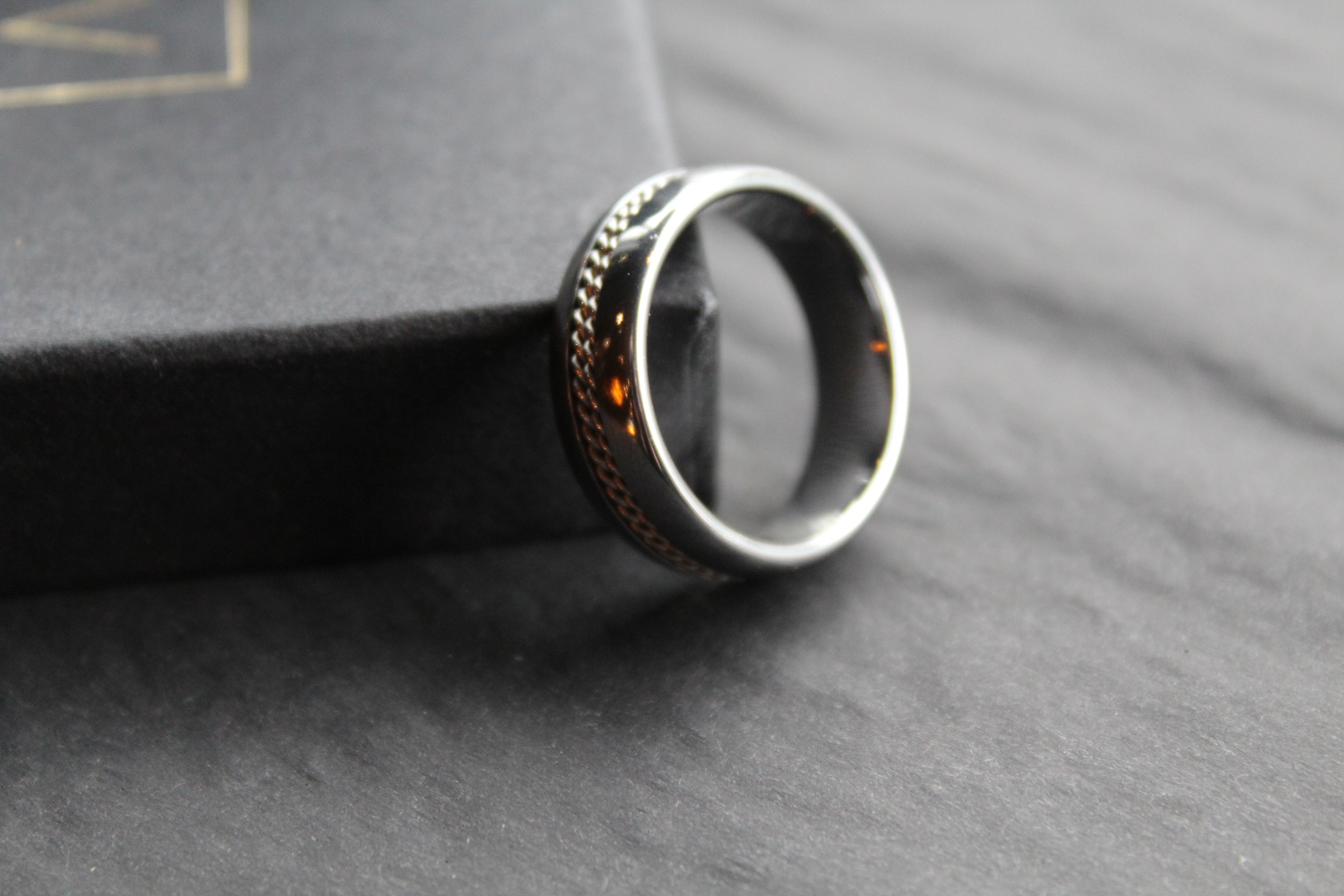 Tungsten Carbide Ring with Steel Wire