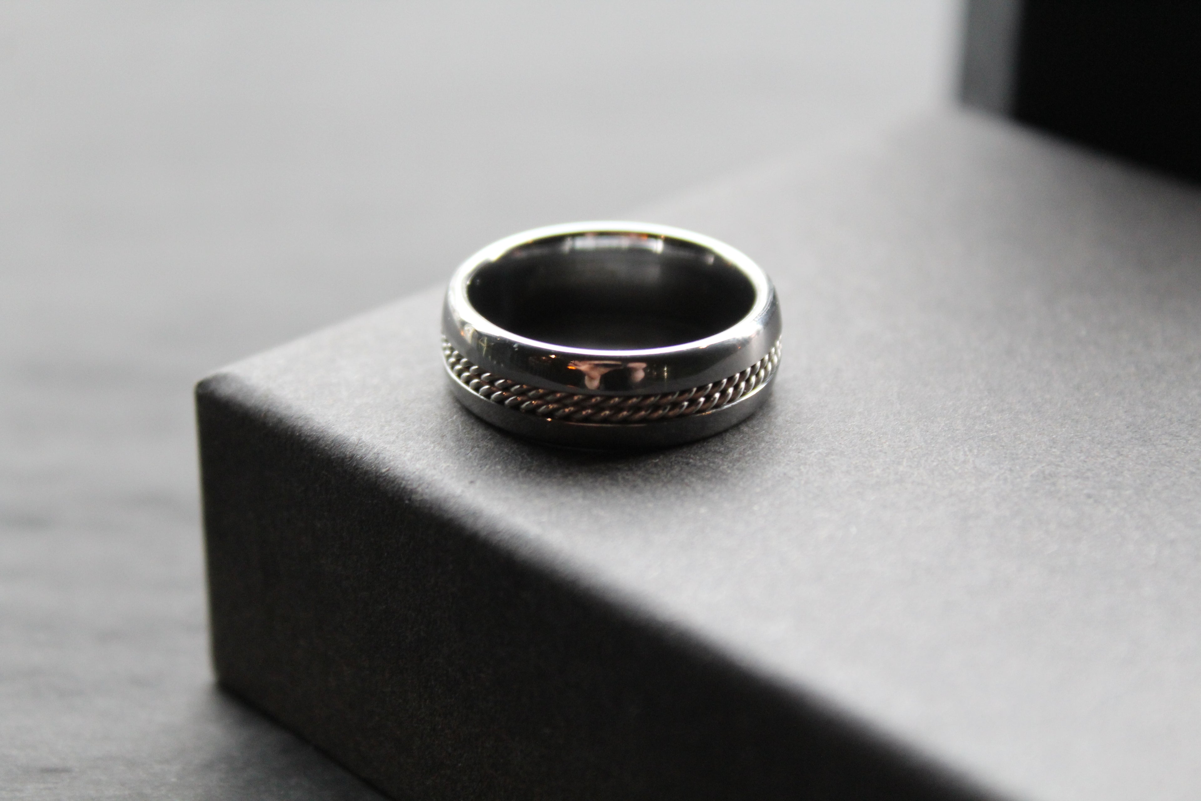 Tungsten Carbide Ring with Steel Wire