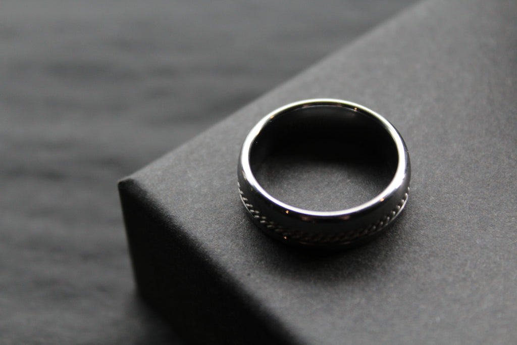 Tungsten Carbide Ring with Steel Wire