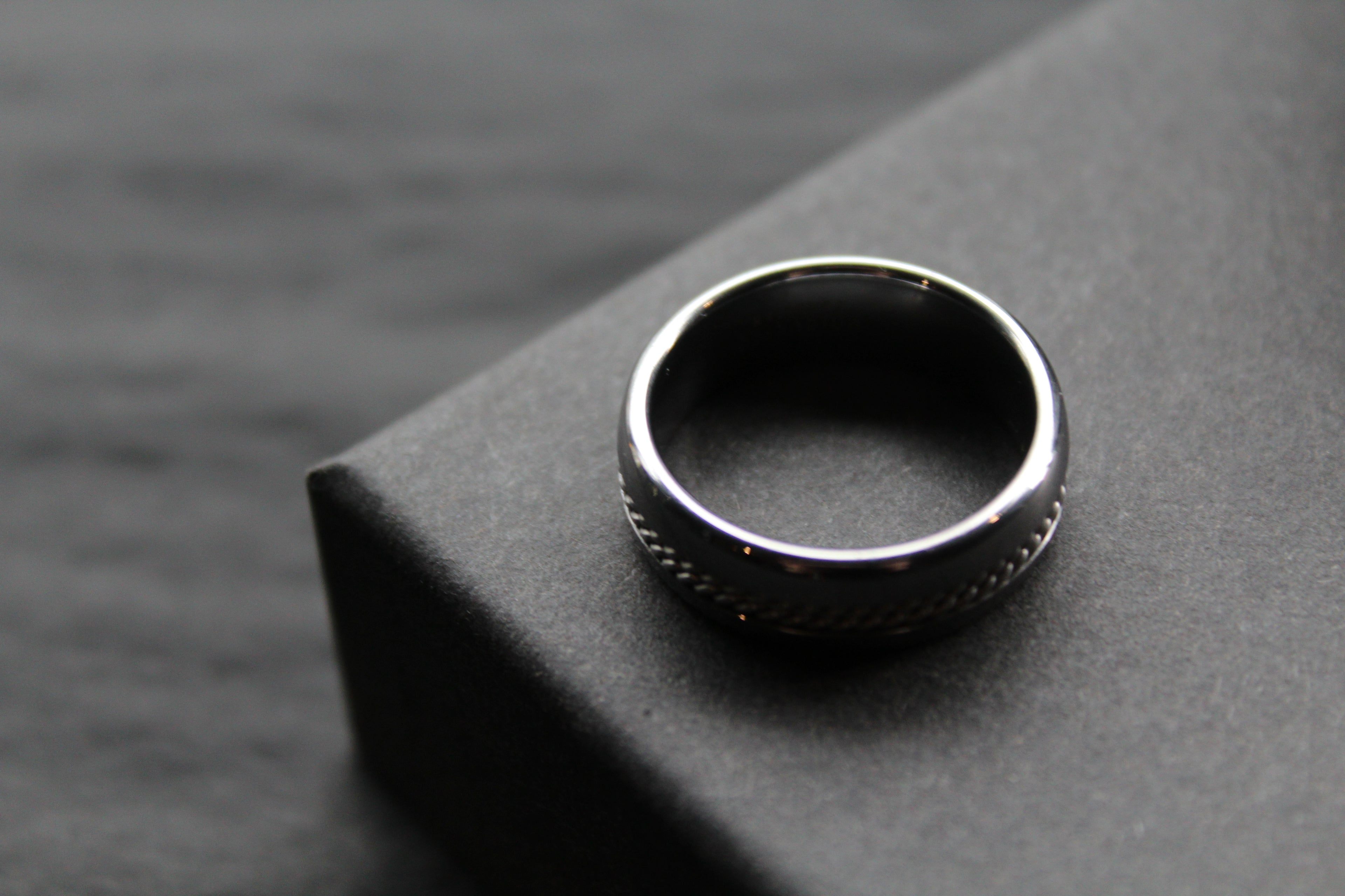 Tungsten Carbide Ring with Steel Wire