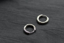Load image into Gallery viewer, Twisted Circle Hoops
