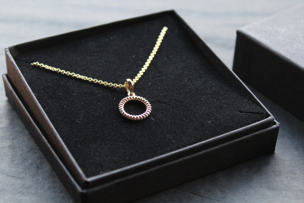 Twisted Circle Necklace