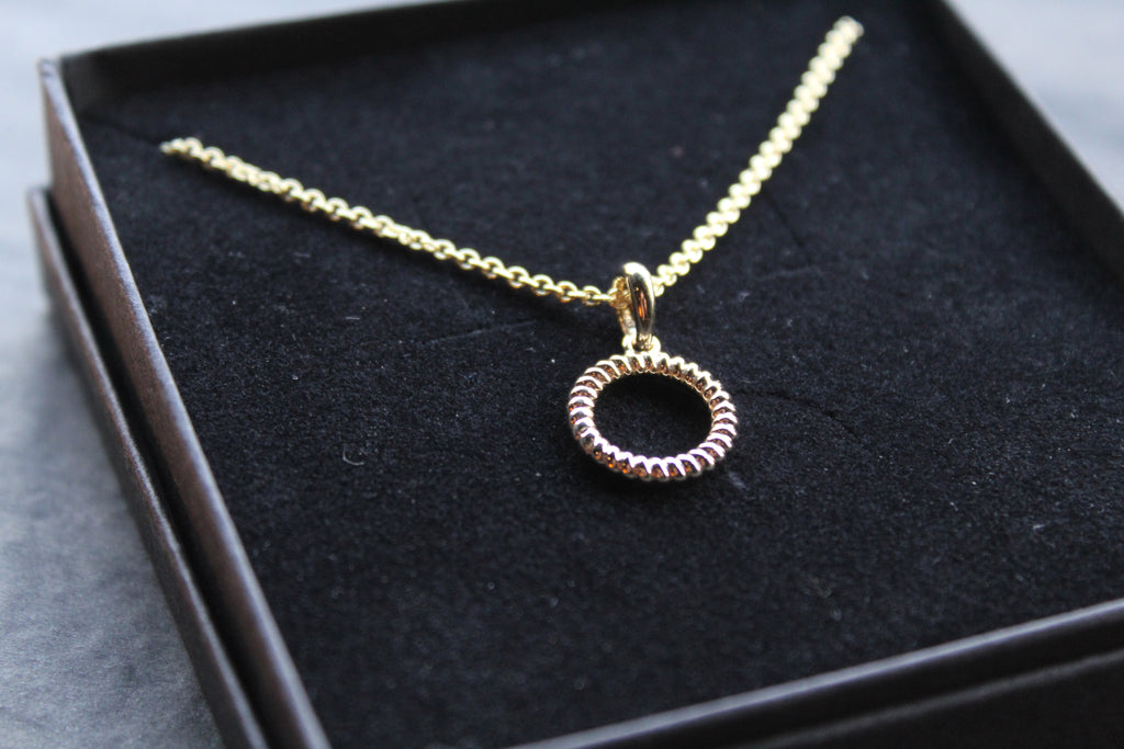Twisted Circle Necklace