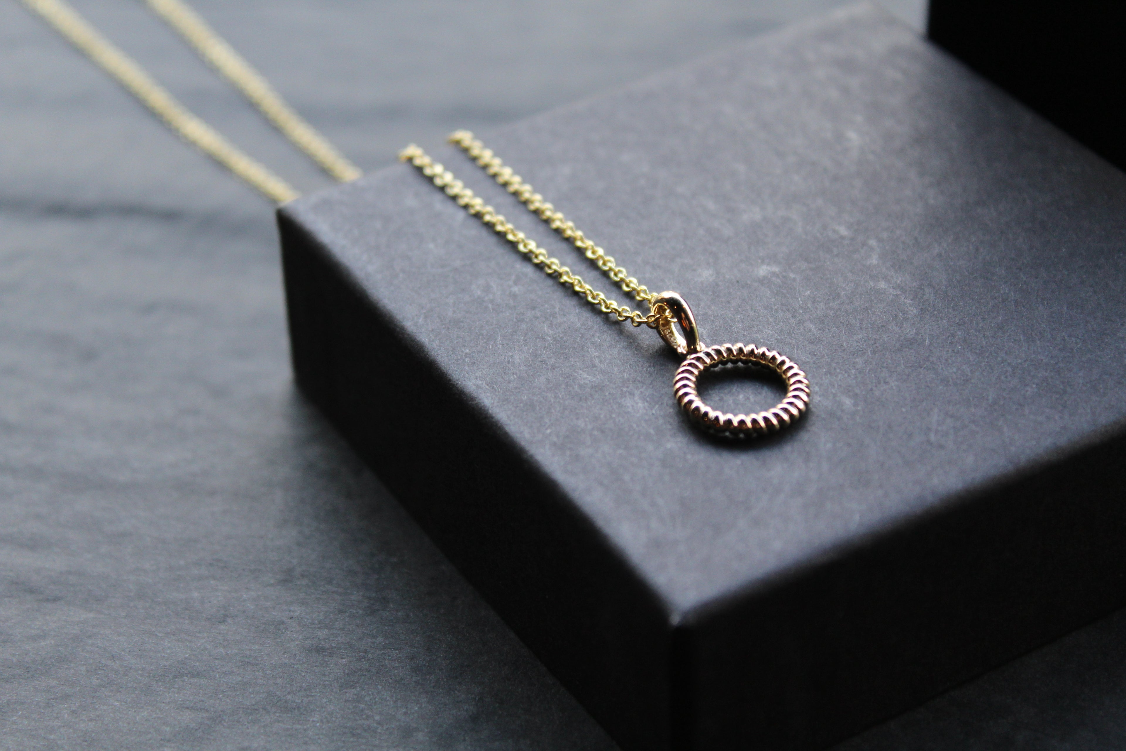 Twisted Circle Necklace