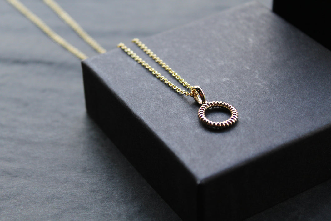 Twisted Circle Necklace