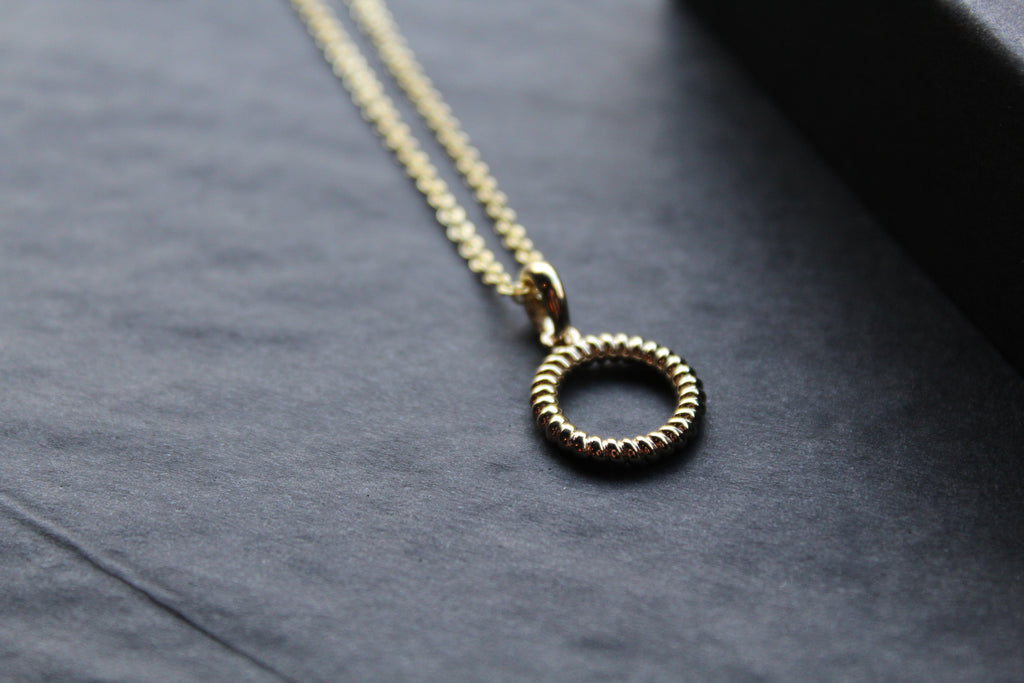 Twisted Circle Necklace