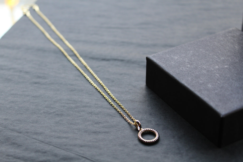 Twisted Circle Necklace