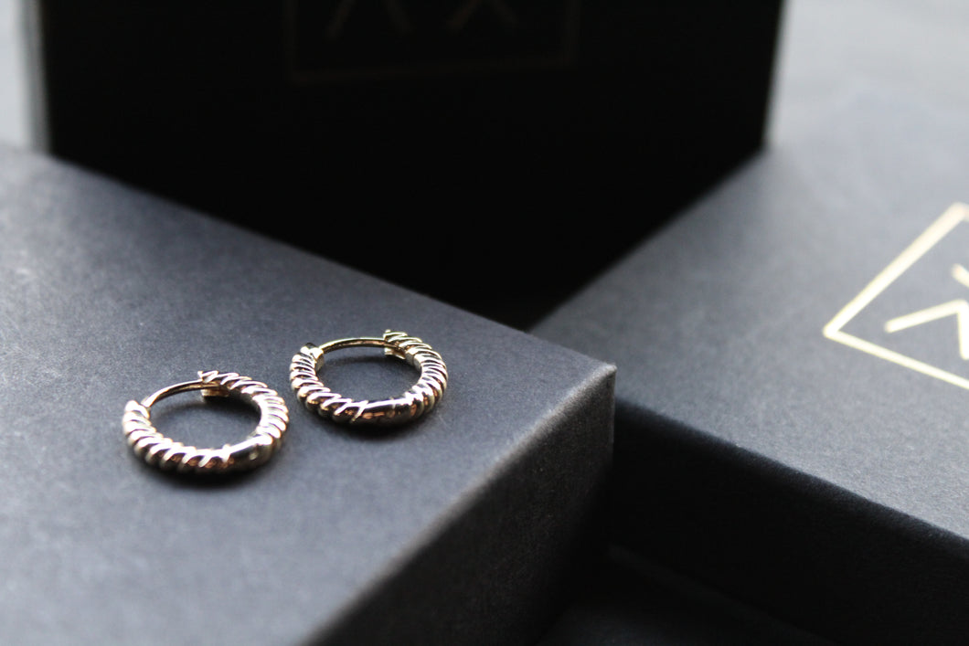 Twisted Circle Hoops