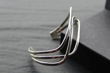 Load image into Gallery viewer, Twister Silver Cuff
