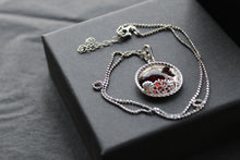 Load image into Gallery viewer, Under the Sea Cognac Amber Cabochon Necklace
