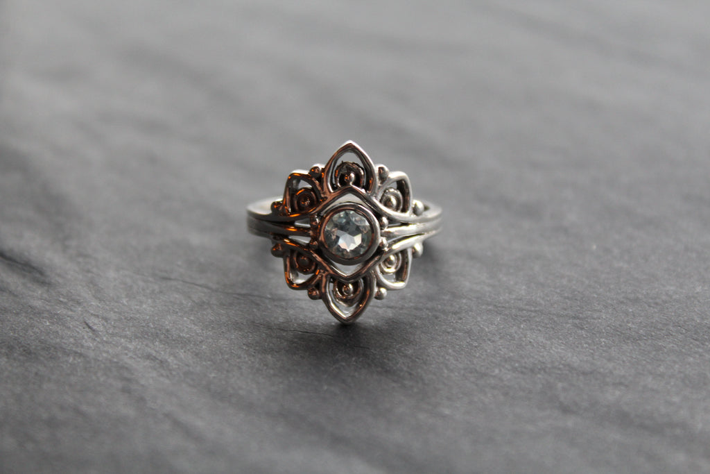 Vintage Blue Topaz Ring