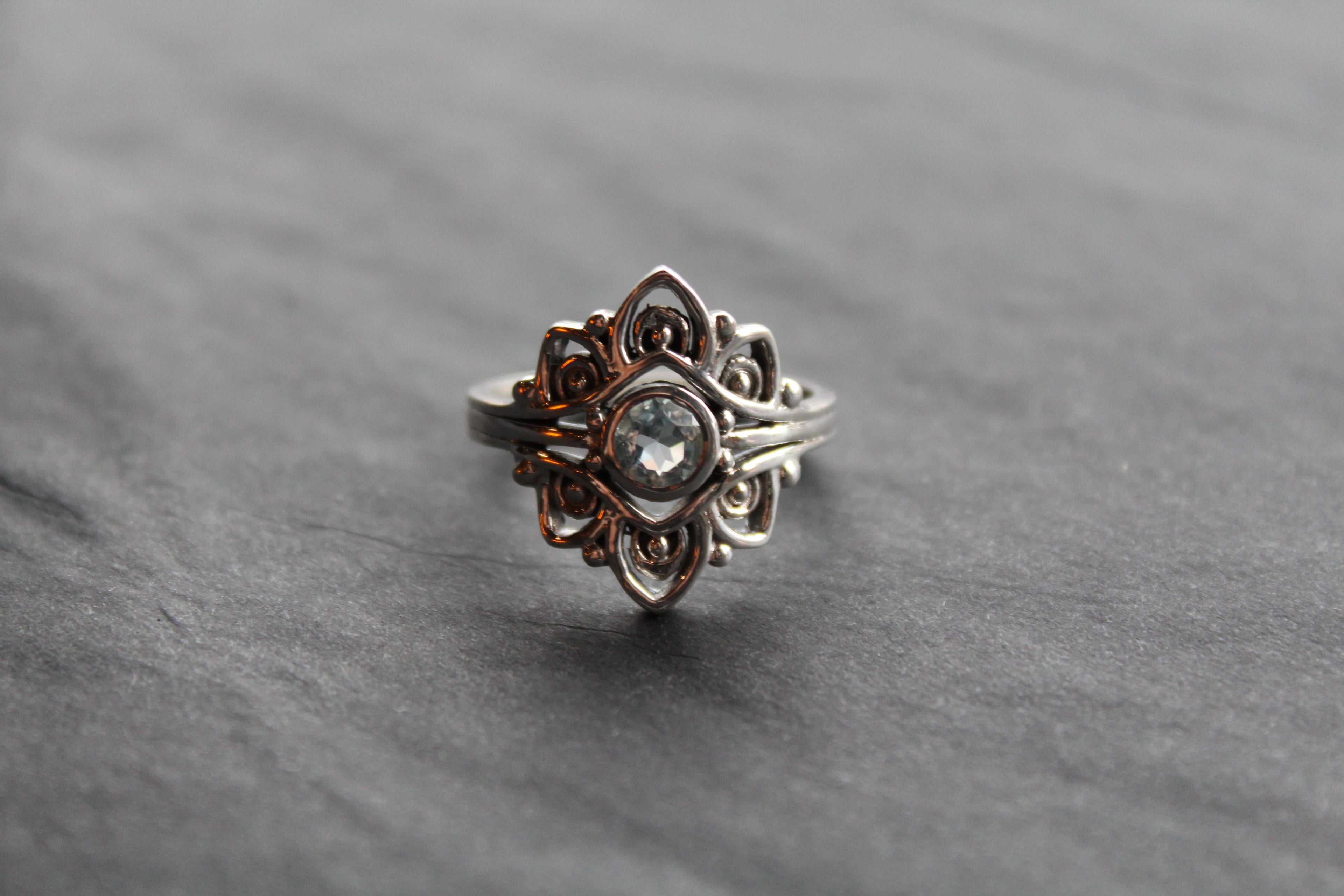 Vintage Blue Topaz Ring