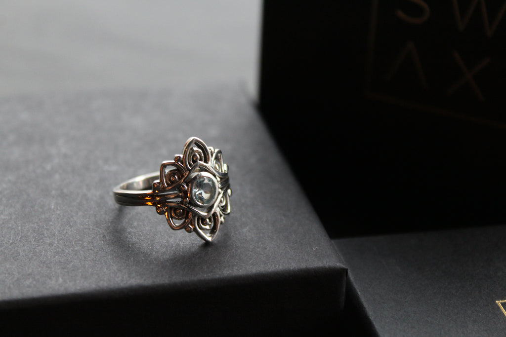 Vintage Blue Topaz Ring