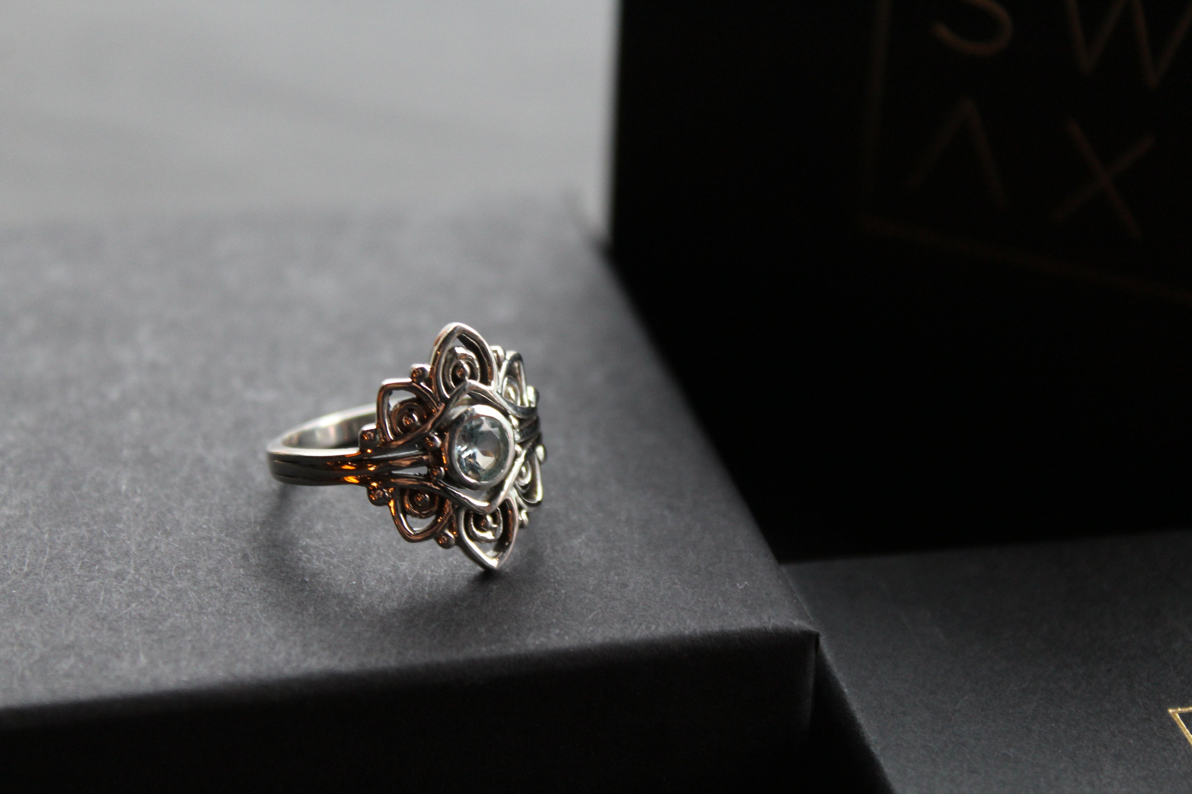 Vintage Blue Topaz Ring
