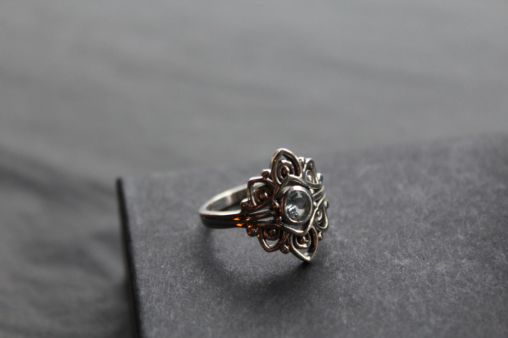Vintage Blue Topaz Ring