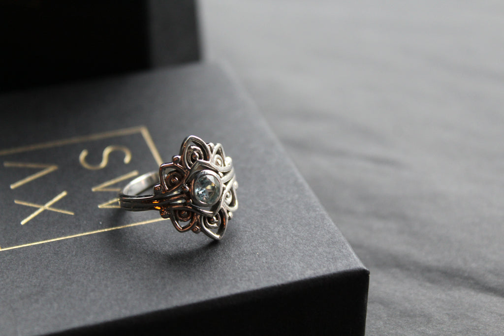 Vintage Blue Topaz Ring