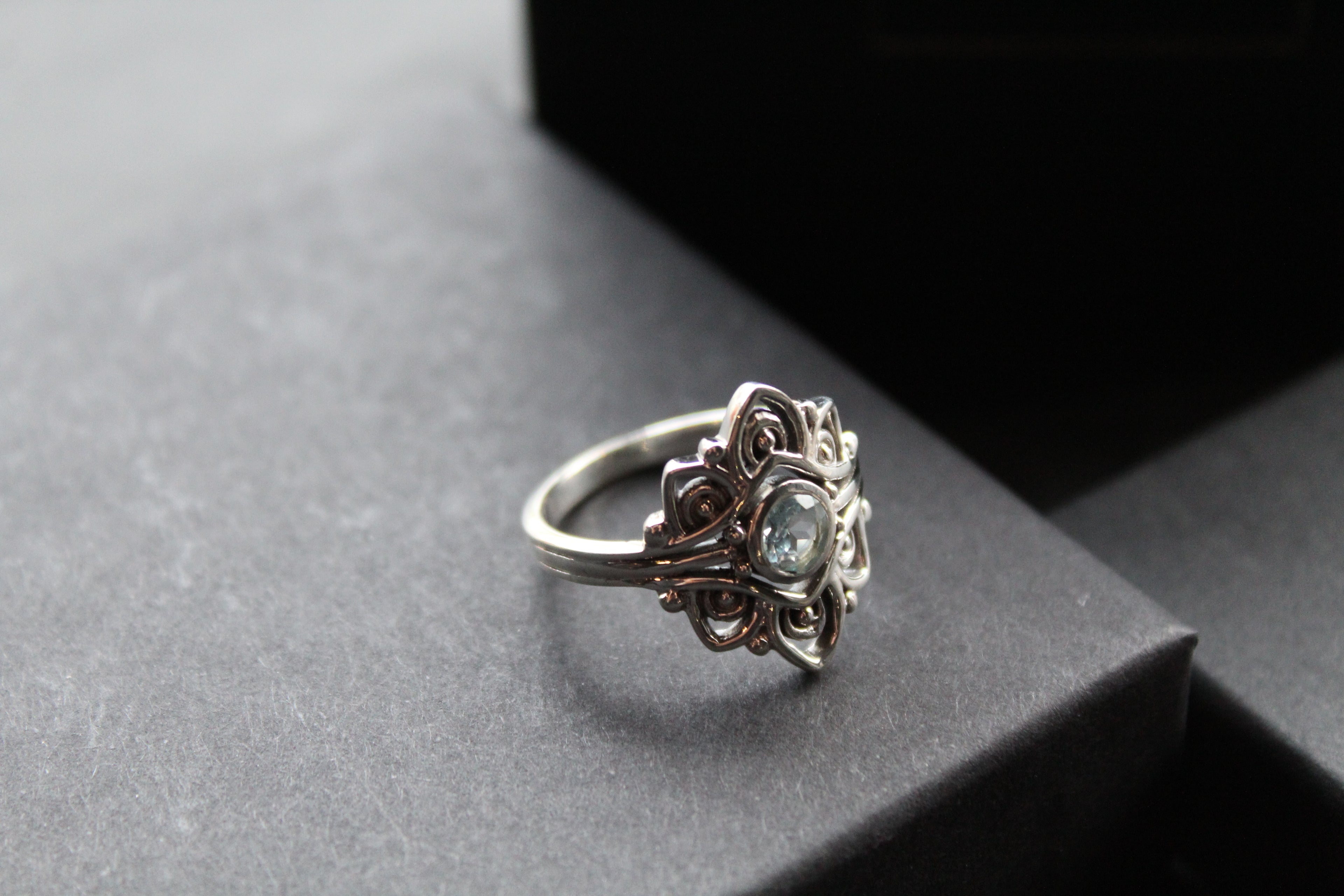 Vintage Blue Topaz Ring
