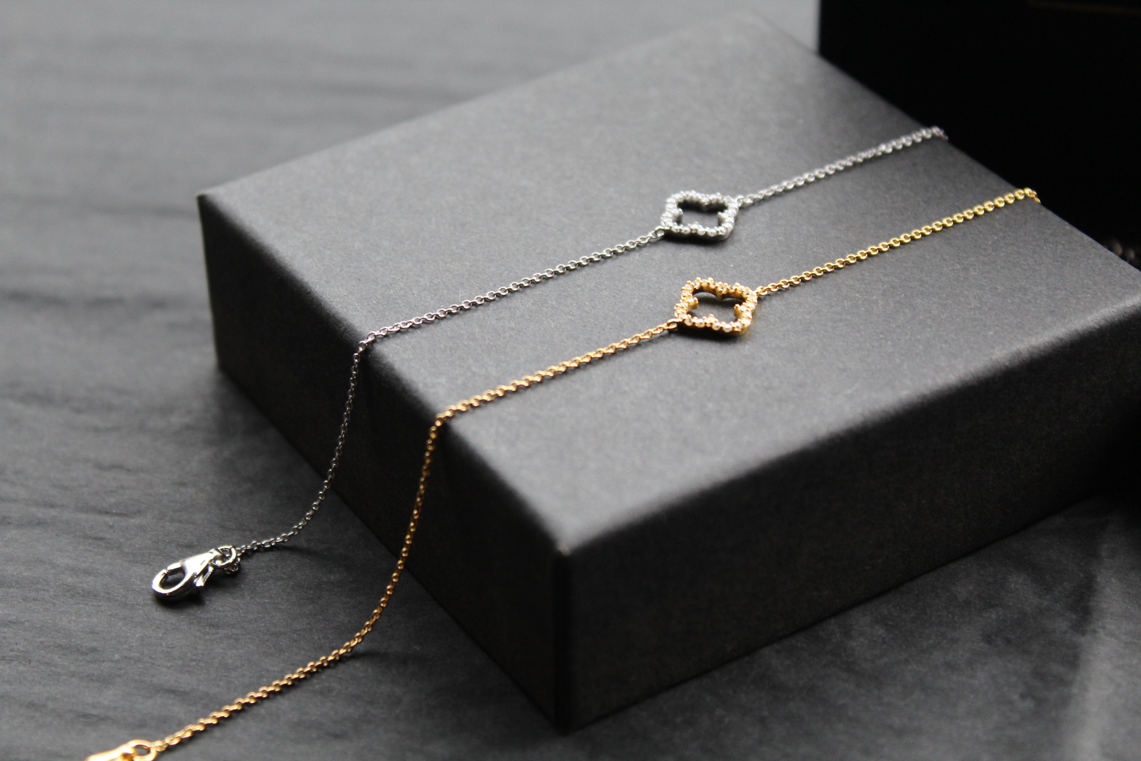 Vintage Open Flower Bracelet with Cubic Zirconia