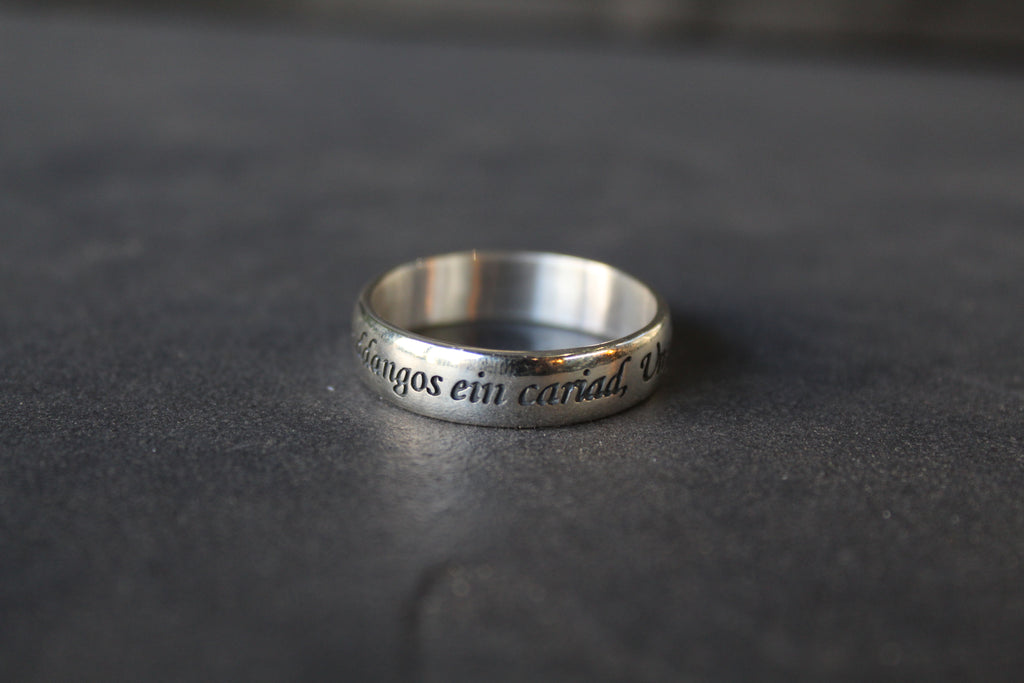 Welsh Silver Love Ring
