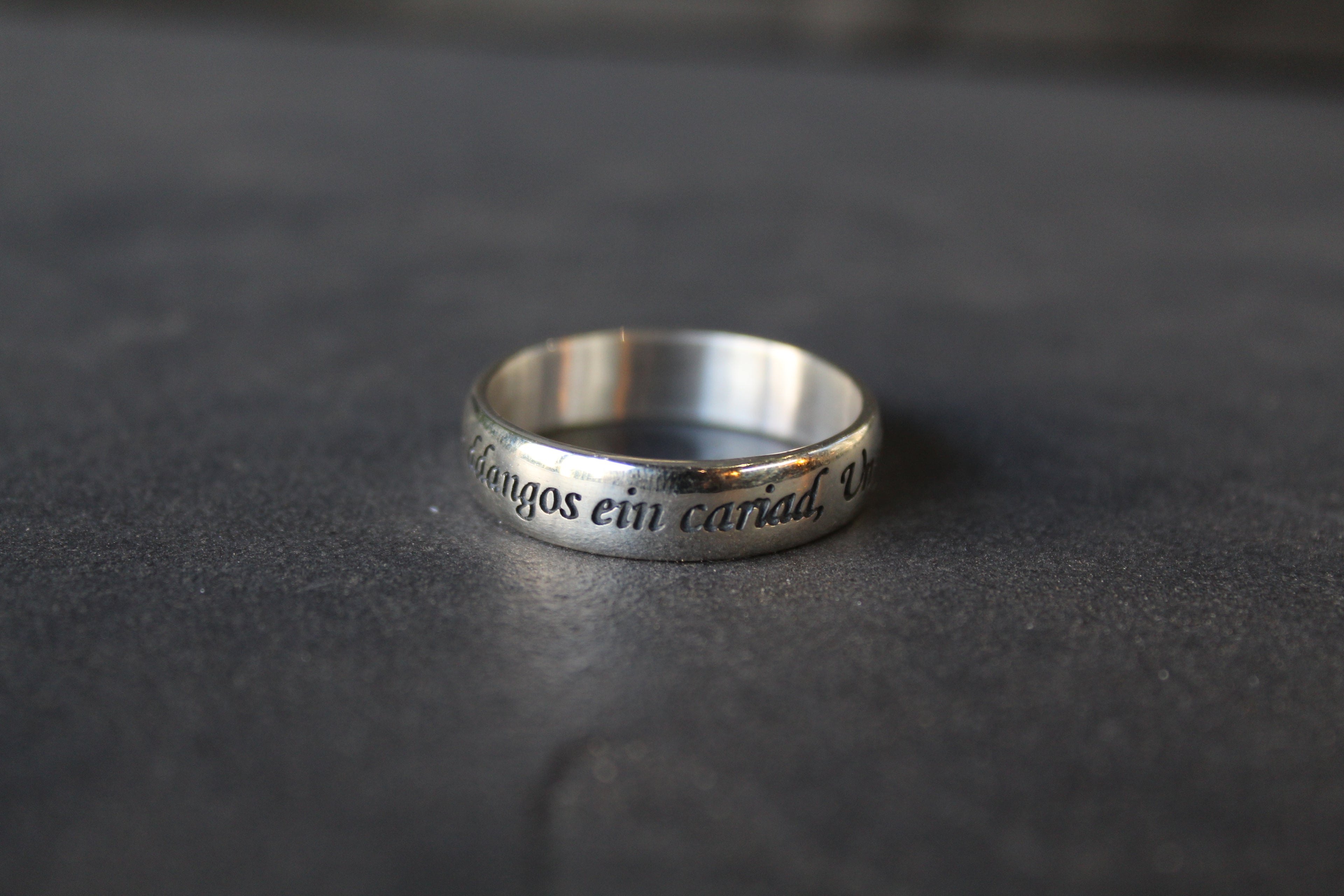 Welsh Silver Love Ring