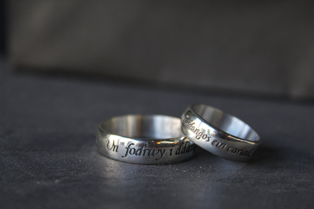 Welsh Silver Love Ring