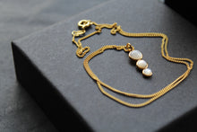 Load image into Gallery viewer, White Mother of Pearl Trio Necklace
