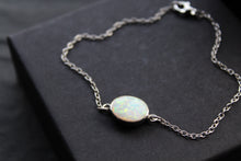 Load image into Gallery viewer, White Opalite Chain Bracelet
