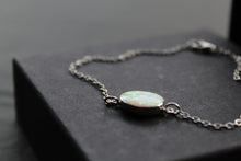 Load image into Gallery viewer, White Opalite Chain Bracelet
