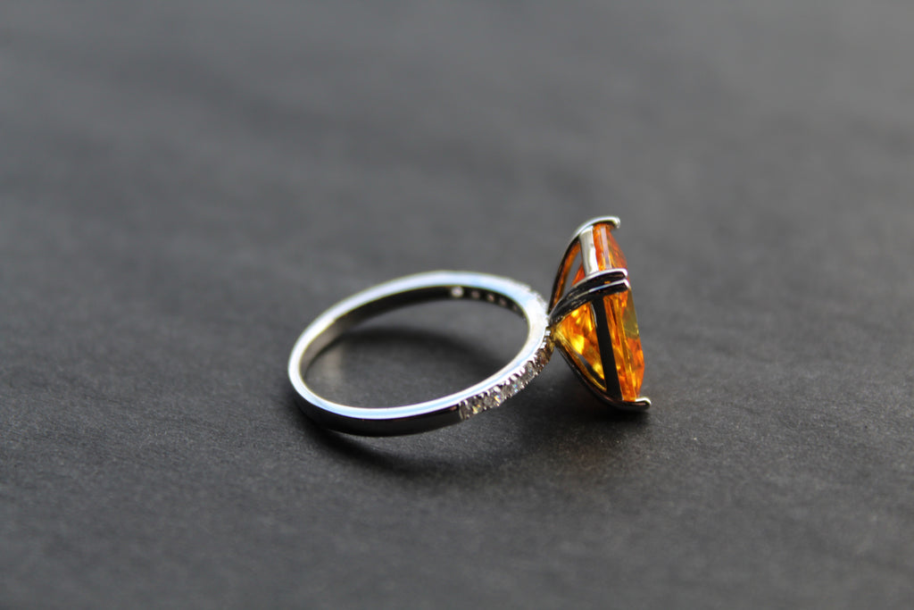 Yellow Fire Opal Ring