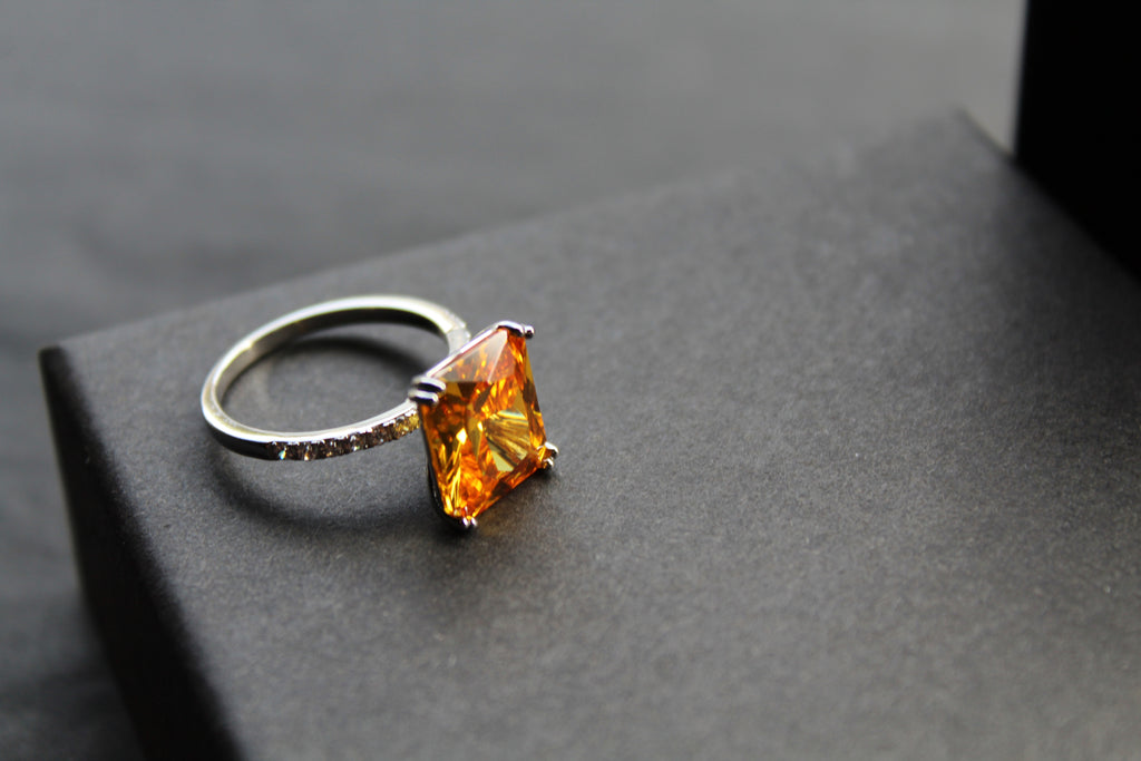 Yellow Fire Opal Ring
