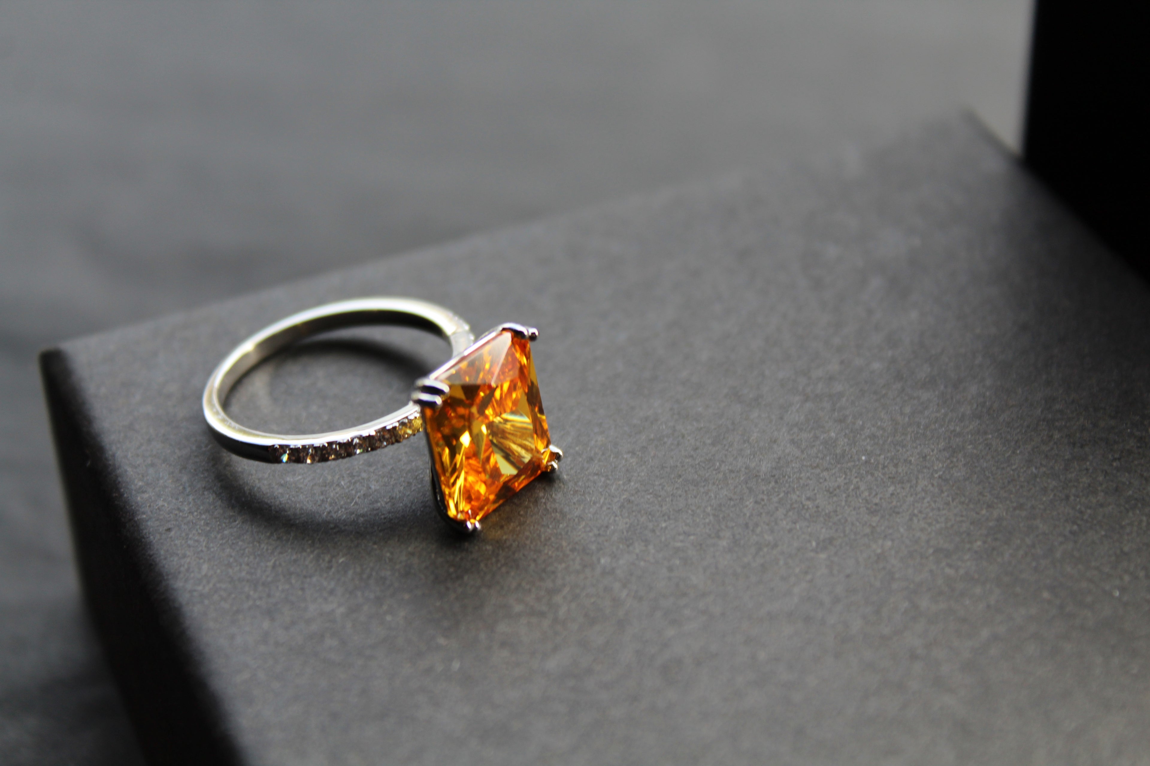 Yellow Fire Opal Ring
