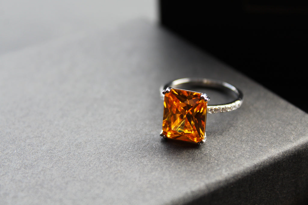 Yellow Fire Opal Ring