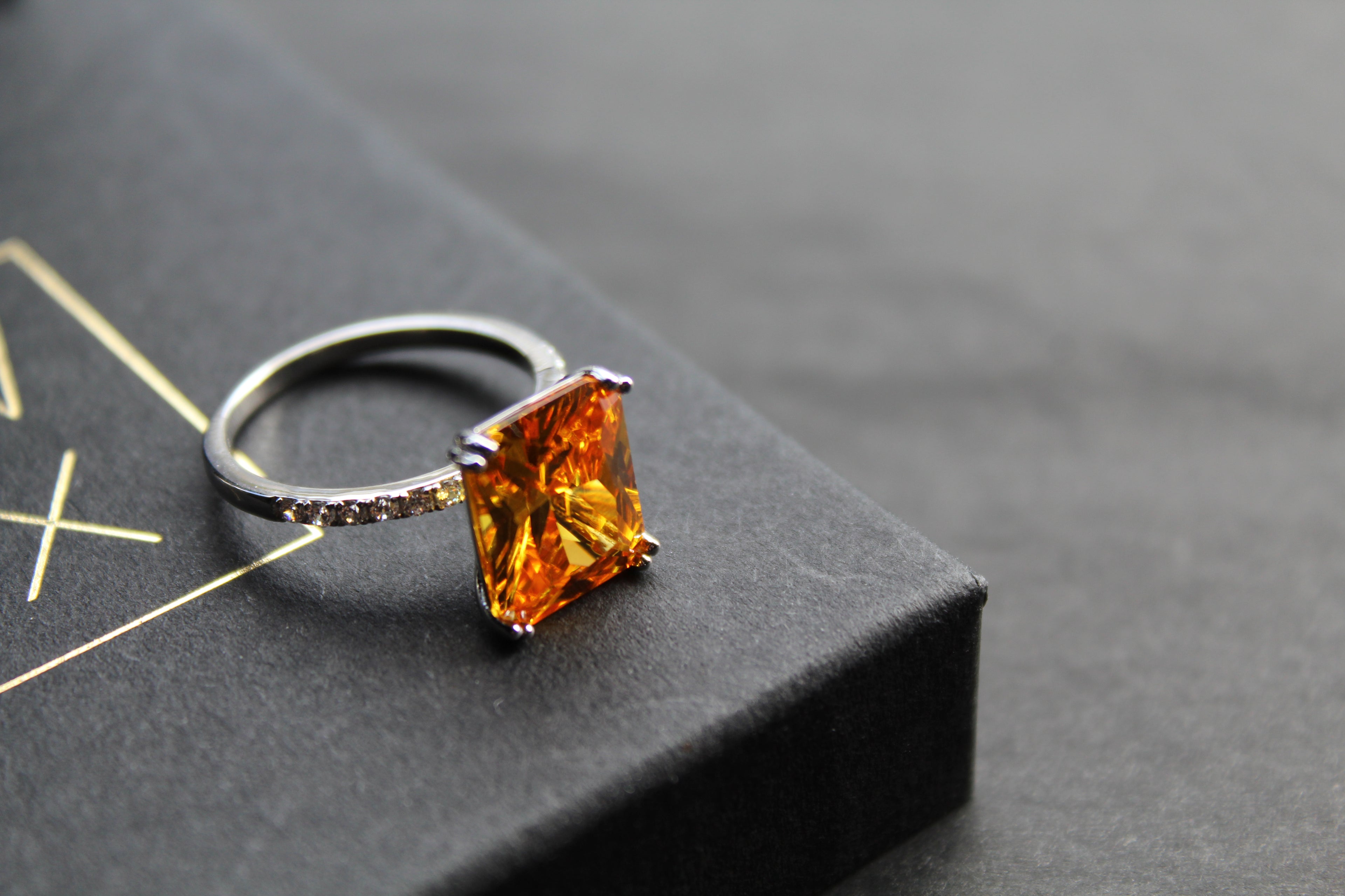 Yellow Fire Opal Ring